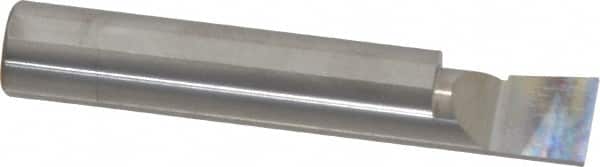 Accupro - 0.49" Min Bore Diam, 3/4" Max Bore Depth, 1/2 Shank Diam, Boring Bar - Right Hand Cut, Solid Carbide, Bright Finish - Exact Tooling