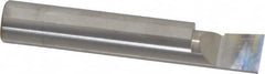 Accupro - 0.49" Min Bore Diam, 3/4" Max Bore Depth, 1/2 Shank Diam, Boring Bar - Right Hand Cut, Solid Carbide, Bright Finish - Exact Tooling