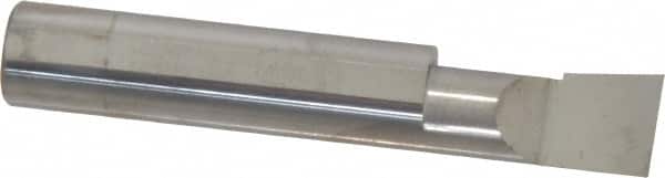 Accupro - 0.49" Min Bore Diam, 1" Max Bore Depth, 1/2 Shank Diam, Boring Bar - Right Hand Cut, Solid Carbide, Bright Finish - Exact Tooling