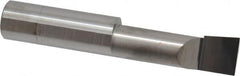 Accupro - 0.49" Min Bore Diam, 1-1/2" Max Bore Depth, 1/2 Shank Diam, Boring Bar - Right Hand Cut, Solid Carbide, Bright Finish - Exact Tooling