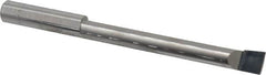 Accupro - 0.49" Min Bore Diam, 4" Max Bore Depth, 1/2 Shank Diam, Boring Bar - Right Hand Cut, Solid Carbide, Bright Finish - Exact Tooling