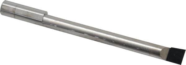 Accupro - 0.49" Min Bore Diam, 4-1/2" Max Bore Depth, 1/2 Shank Diam, Boring Bar - Right Hand Cut, Solid Carbide, Bright Finish - Exact Tooling