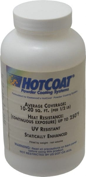 Made in USA - 8 oz Clear Paint Powder Coating - Polyurethane, 10 Sq Ft Coverage - Exact Tooling