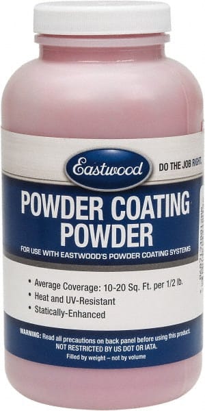 Made in USA - 8 oz Bright Red Paint Powder Coating - Polyurethane, 10 Sq Ft Coverage - Exact Tooling