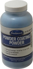 Made in USA - 8 oz Dark Blue (Ford) Paint Powder Coating - Polyurethane, 10 Sq Ft Coverage - Exact Tooling
