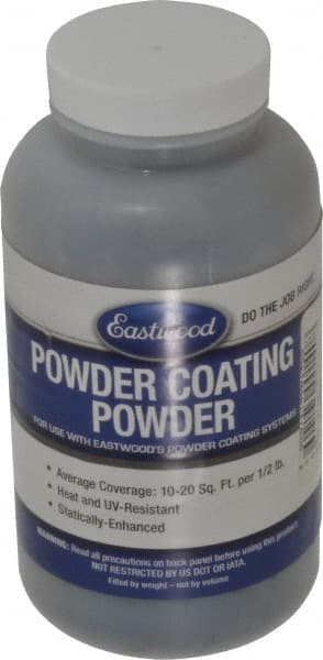 Made in USA - 8 oz Black Wrinkle Paint Powder Coating - Polyurethane, 10 Sq Ft Coverage - Exact Tooling