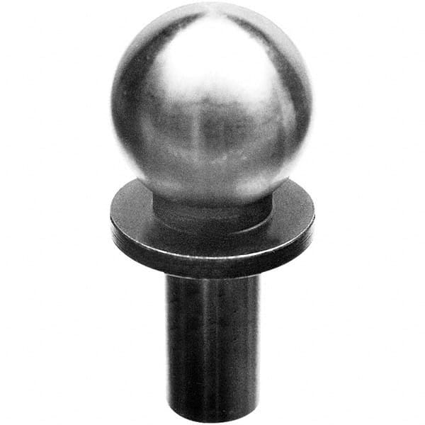 TE-CO - 1/4" Ball Diam, 1/8" Shank Diam, Alloy Steel Inspection Tooling Ball - Exact Tooling