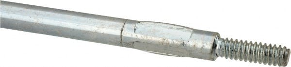 Value Collection - 12" Long x 1/4" Rod Diam, Tube Brush Extension Rod - 3/16-24 Male Thread - Exact Tooling