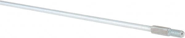 Value Collection - 24" Long x 1/4" Rod Diam, Tube Brush Extension Rod - 5/16-18 Male Thread - Exact Tooling