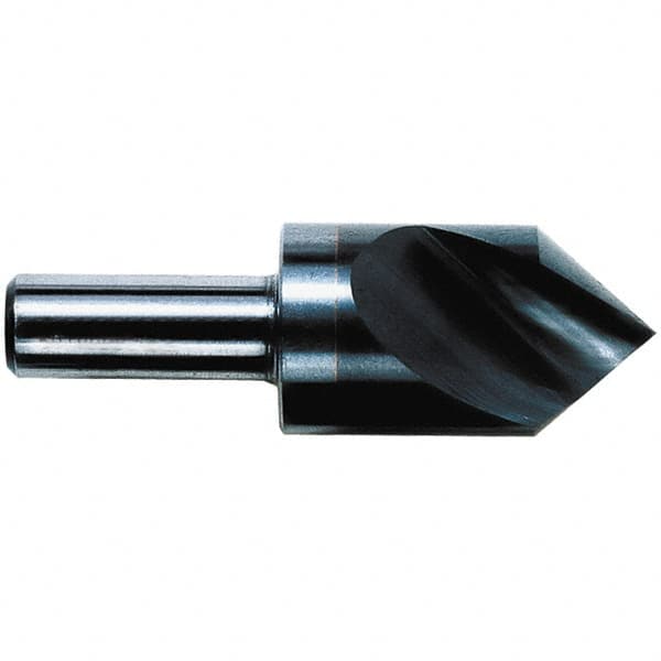 M.A. Ford - 1/2" Head Diam, 1/4" Shank Diam, 1 Flute 100° Solid Carbide Countersink - Exact Tooling