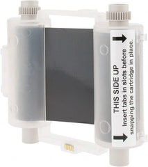 Brady - 2,400" Long, Black Vinyl Ribbon Cartridge - For Globalmark Industrial Labeling System - Exact Tooling