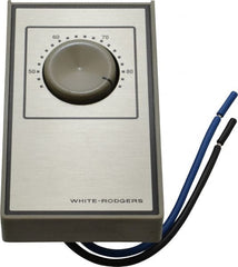 White-Rodgers - 40 to 85°F, Heat Only, Line Voltage Wall Thermostat - 120 to 277 Volts, SPST Switch - Exact Tooling