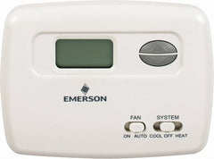 White-Rodgers - 45 to 99°F, 1 Heat, 1 Cool, Economy Digital Single Stage Battery Powered Thermostat - mV to 30 Volts, Electronic Switching Switch - Exact Tooling