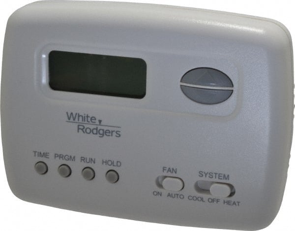 White-Rodgers - 45 to 99°F, 1 Heat, 1 Cool, Economy Digital Single Stage Battery Powered Thermostat - mV to 30 Volts, Electronic Switching Switch - Exact Tooling