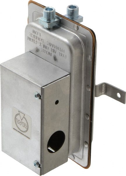 White-Rodgers - Air Switches; Operating Range: 0.07 to 12.0 ; Switch Action: SPDT ; Temperature Range: -40 to +180 ; Width (Inch): 3-7/8 ; Height (Inch): 6-1/8 ; Depth (Inch): 3-3/16 - Exact Tooling