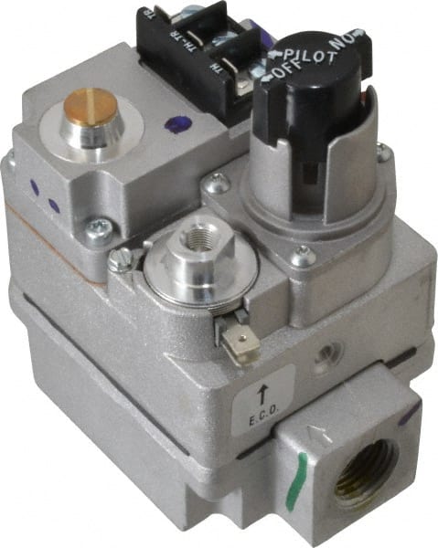 White-Rodgers - 24 VAC Coil Voltage, 1/2" x 3/4" Pipe, Natural, LP Standing Pilot Gas Valve - Inlet Pressure Tap - Exact Tooling