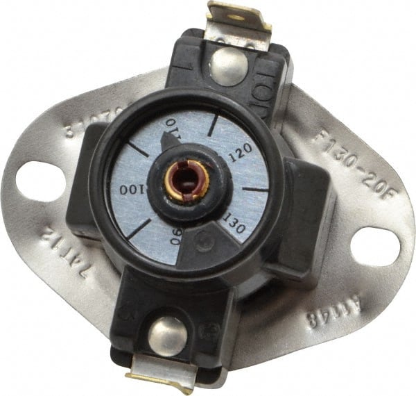 White-Rodgers - 90 to 130°F Cut In Temp, Close on Rise Switch Action, Snap Disc Control - 120/240 VAC, 72A at 120VAC, 60A at 240VAC Locked Rotor Amps, 25A at 120VAC, 25A at 240VAC Resistive Rating, Fan Control - Exact Tooling
