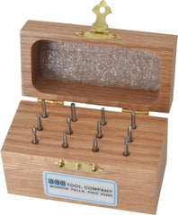 SGS Pro - 12 Piece, 1/8" Shank Burr Set - Tungsten Carbide, Multiple Head Shape - Exact Tooling