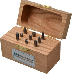 SGS Pro - 9 Piece, 1/8" Shank Burr Set - Tungsten Carbide, Multiple Head Shape - Exact Tooling