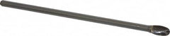 SGS Pro - 3/8" Cut Diam, 1/4" Shank Diam, Oval Head Single Cut Burr - Carbide, Radius End, 5/8" LOC - Exact Tooling