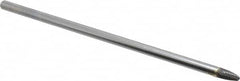 SGS Pro - 1/4" Cut Diam, 1/4" Shank Diam, Tree with Radius Head Single Cut Burr - Carbide, Radius End, 1/2" LOC - Exact Tooling