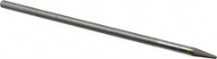 SGS Pro - 1/4" Cut Diam, 1/4" Shank Diam, Taper Head Single Cut Burr - Carbide, Radius End, 5/8" LOC - Exact Tooling