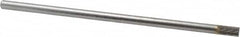 SGS Pro - 1/4" Cut Diam, 1/4" Shank Diam, Cylinder Head Double Cut Burr - Carbide, Flat End, 1/2" LOC - Exact Tooling