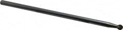 SGS Pro - 1/4" Cut Diam, 1/4" Shank Diam, Ball Head Double Cut Burr - Carbide, Radius End, 7/32" LOC - Exact Tooling