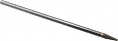 SGS Pro - 1/4" Cut Diam, 1/4" Shank Diam, Taper Head Double Cut Burr - Carbide, Radius End, 5/8" LOC - Exact Tooling