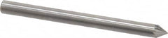 SGS Pro - 1/8" Cut Diam, 1/8" Shank Diam, Cone Head Single Cut Burr - Carbide, Point End, 3/32" LOC, 1-1/2" OAL - Exact Tooling