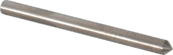 SGS Pro - 1/8" Cut Diam, 1/8" Shank Diam, Cone Head Single Cut Burr - Carbide, Point End, 1/16" LOC, 1-1/2" OAL - Exact Tooling
