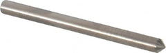 SGS Pro - 1/8" Cut Diam, 1/8" Shank Diam, Cone Head Single Cut Burr - Carbide, Point End, 1/16" LOC, 1-1/2" OAL - Exact Tooling