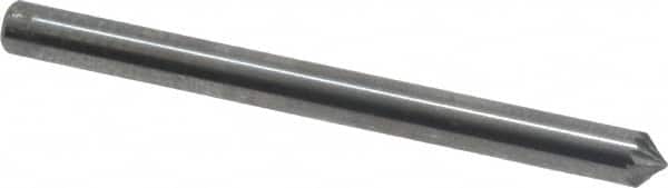 SGS Pro - 1/8" Cut Diam, 1/8" Shank Diam, Cone Head Double Cut Burr - Carbide, Point End, 1/16" LOC, 1-1/2" OAL - Exact Tooling