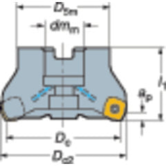 L365-080Q27-W15H CoroMill 365 Multi Edge Face Mill - Exact Tooling