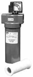 Parker - 3/4" Port, 14.14" High x 4.65" Wide, FRL Filter with Aluminum Bowl & Automatic Drain - 80 SCFM, 500 Max psi, 175°F Max - Exact Tooling
