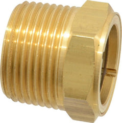 Trico - 2" Sight Diam, 1" Thread, 1-1/4" OAL, Viewport Sight Glass & Flow Sight - 1-5/16" Hex Head, Without Baffle - Exact Tooling