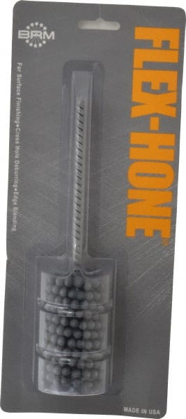 Brush Research Mfg. - 1-5/8" Bore Diam, 240 Grit, Silicon Carbide Flexible Hone - Extra Fine, 8" OAL - Exact Tooling