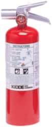 Kidde - 5 Lb, 5-B:C Rated, Halotron Fire Extinguisher - 4-1/4" Diam x 15-1/4" High, 100 psi, 15' Discharge in 9 sec, Steel Cylinder - Exact Tooling
