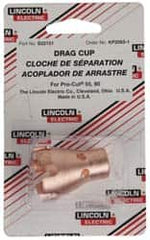 Lincoln Electric - Plasma Cutter Cutting Tips, Electrodes, Shield Cups, Nozzles & Accessories; Type: Drag Cup; Drag Cup ; Accessory Type: Drag Cup ; For Use With: Pro-Cut 55 Plasma Cutter - Exact Tooling