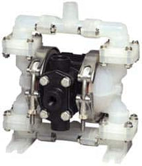 SandPIPER - 1/4" NPT, Nonmetallic, Air Operated Diaphragm Pump - Santoprene Diaphragm, Conductive Acetal Housing - Exact Tooling