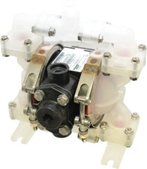 SandPIPER - 1/4" NPT, Nonmetallic, Air Operated Diaphragm Pump - Santoprene Diaphragm, Polypropylene Housing - Exact Tooling