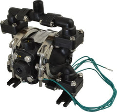 SandPIPER - 1/4" NPT, Nonmetallic, Air Operated Diaphragm Pump - PTFE Diaphragm, Conductive Acetal Housing - Exact Tooling