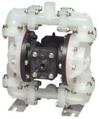 SandPIPER - 1/2" NPT, Nonmetallic, Air Operated Diaphragm Pump - Santoprene Diaphragm, Conductive Acetal Housing - Exact Tooling