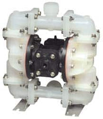 SandPIPER - 3/4" NPT, Nonmetallic, Air Operated Diaphragm Pump - Santoprene Diaphragm, Kynar Housing - Exact Tooling
