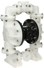 SandPIPER - 1-1/2" NPT, Nonmetallic, Air Operated Diaphragm Pump - Santoprene Diaphragm, Polypropylene Housing - Exact Tooling