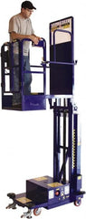 Ballymore - 450 Lb Capacity, 108" Lift Height, Battery Operated Power Stocker Lift - 108 Inch Lift Height, 54 Inch Length x 36 Inch Width Footprint, 450 Lbs. Load Limit - Exact Tooling