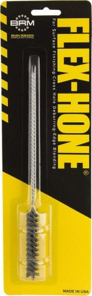Brush Research Mfg. - 0.433" to 0.472" Bore Diam, 320 Grit, Boron Carbide Flexible Hone - Extra Fine, 8" OAL - Exact Tooling