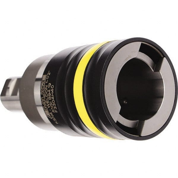 Emuge - 1-1/2" Straight Shank Diam Tension & Compression Tapping Chuck - M14 Min Tap Capacity, 4.8819" Projection, Size 4 Adapter, Quick Change - Exact Tooling