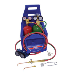 Made in USA - Oxygen/Acetylene Torch Kits; Type: Brazing & Welding Outfit ; Welding Capacity: 1/4 (Inch); Maximum Heating Capacity: 5600?F ; Contents: Welding Handle 71; Oxygen Regulator RO100; Fuel Gas Regulator RMC100; Welding Brazing Tip TYPE17-0; TYP - Exact Tooling
