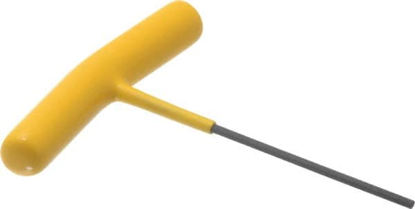 Bondhus - 3/32" Hex, T-Handle Cushion Grip, Hex Key - 4-13/64" OAL, Protanium High Torque Steel, Inch System of Measurement - Exact Tooling